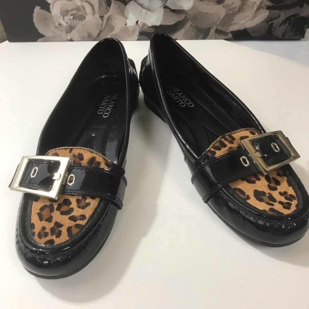 Shiloh Leopard & Patent Leather loafer